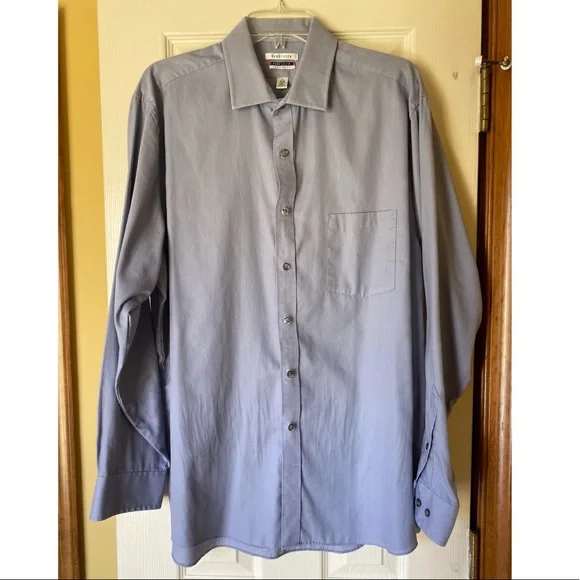 Van Heusen | Shirts | Mens Vanheusen Blue Long Sleeve Button Down Dress  Shirt Flex Collar Regular Fit | Poshmark
